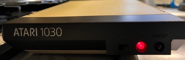 Atari 1030 Modem, Adapter, 13-Pin S10 I/O Data Cables, Manual (attached).