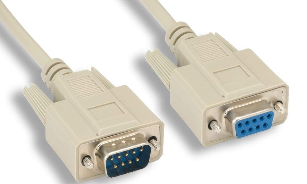 6FT Monochrome Monitor Cable CGA EGA Extension DB9 Male-Female