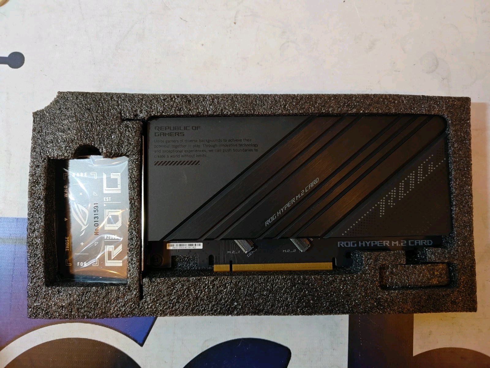 ASUS ROG Hyper M.2 Card X16 PCIe 3.0, Supports 2 NVMe M.2, Black