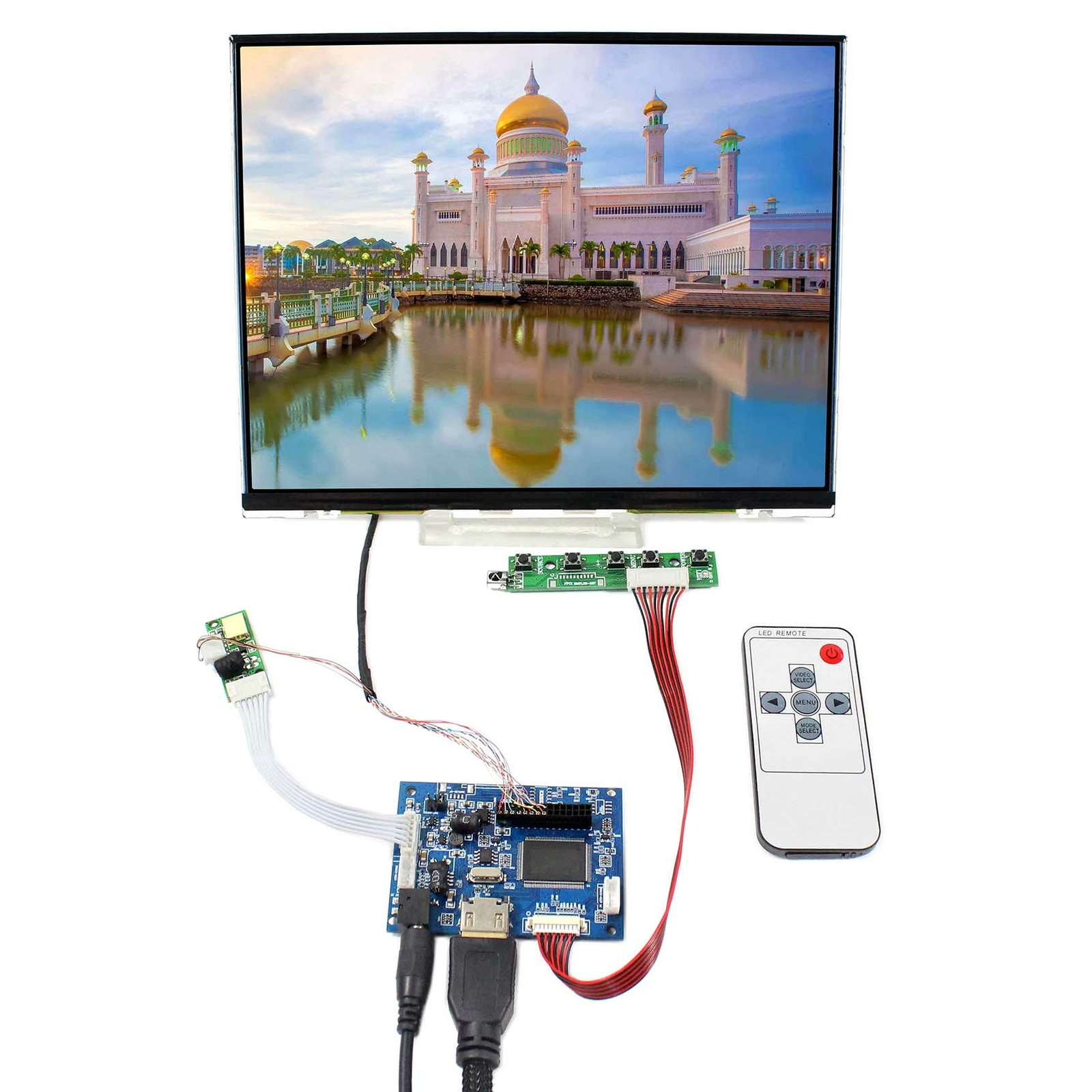 HD Board For For Ras Pi 10.4" 1024x768 LTD104EDZS  LED LCD Screen