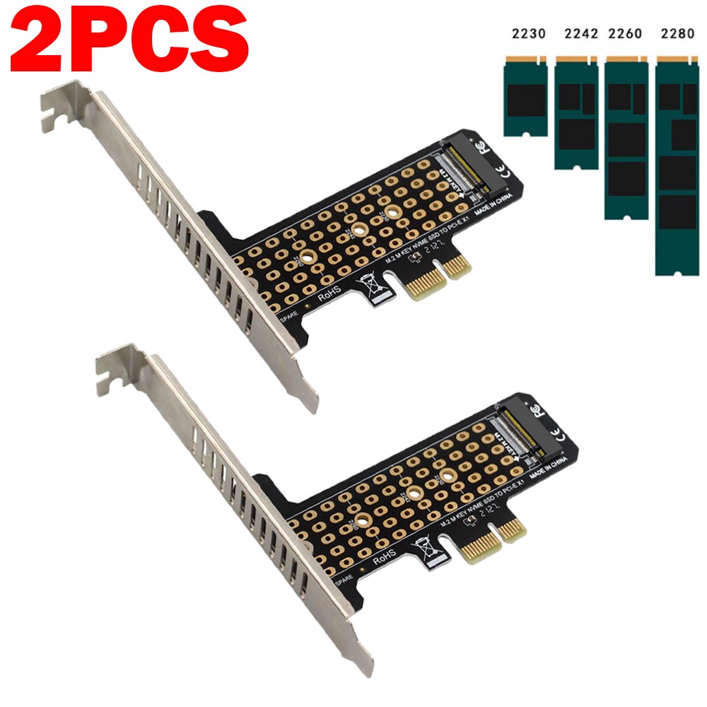 2PCS PH41-X1 M.2NVME SSD To Pciex1 Transfer Expansion Card Expansion For Pcie4.0