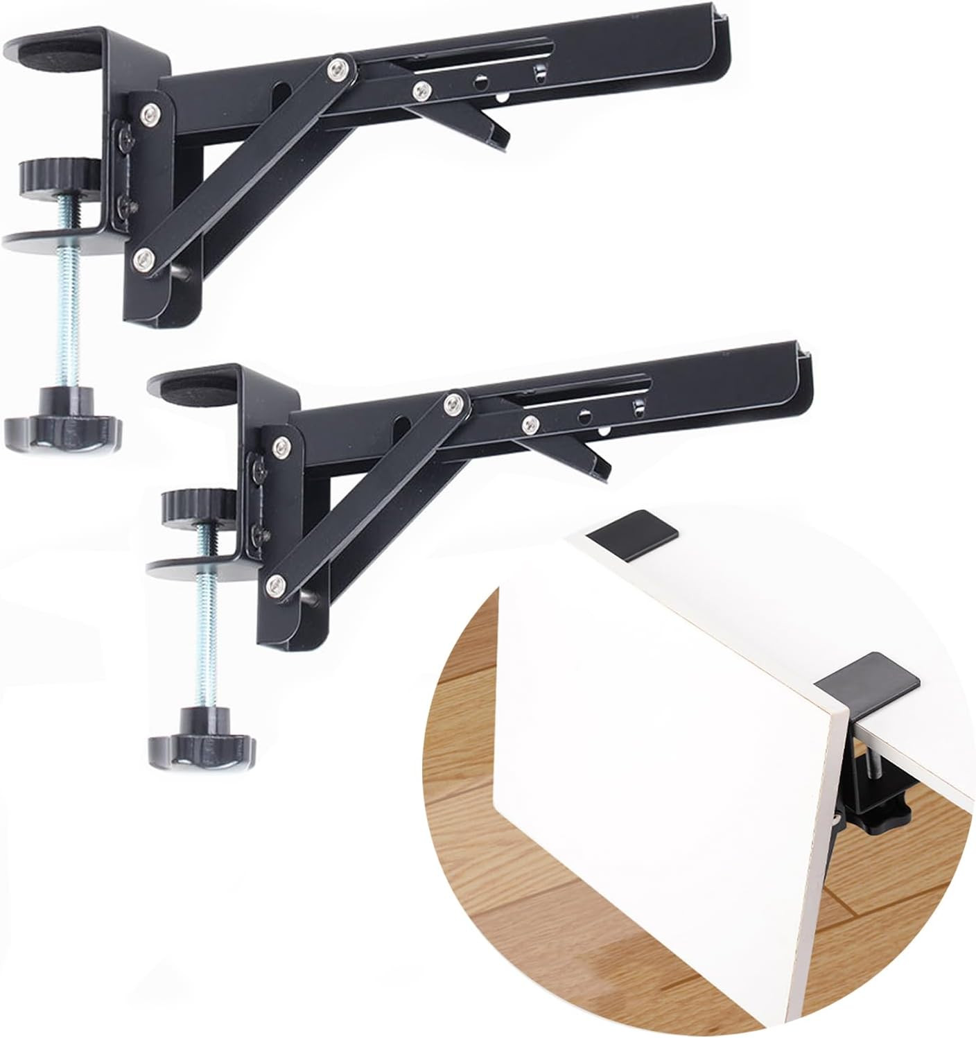 Under Desk Keyboard Tray Support Bracket Adjustable Desktop Extension Board Stan
