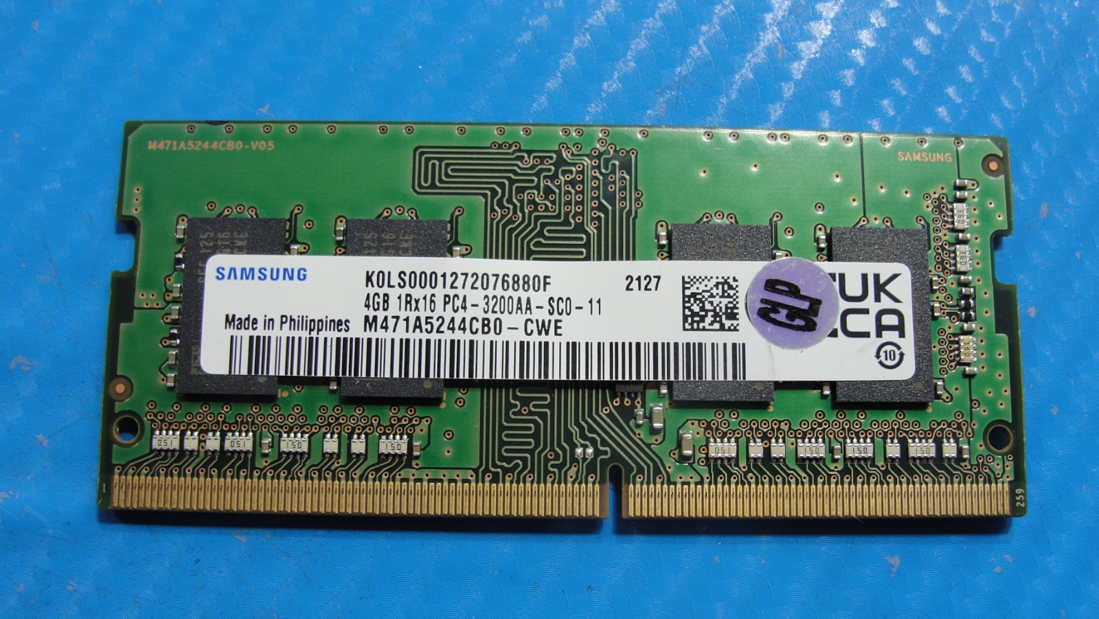 Dell 15 3511 Samsung 4GB 1Rx16 PC4-3200AA Memory RAM M471A5244CB0-CWE