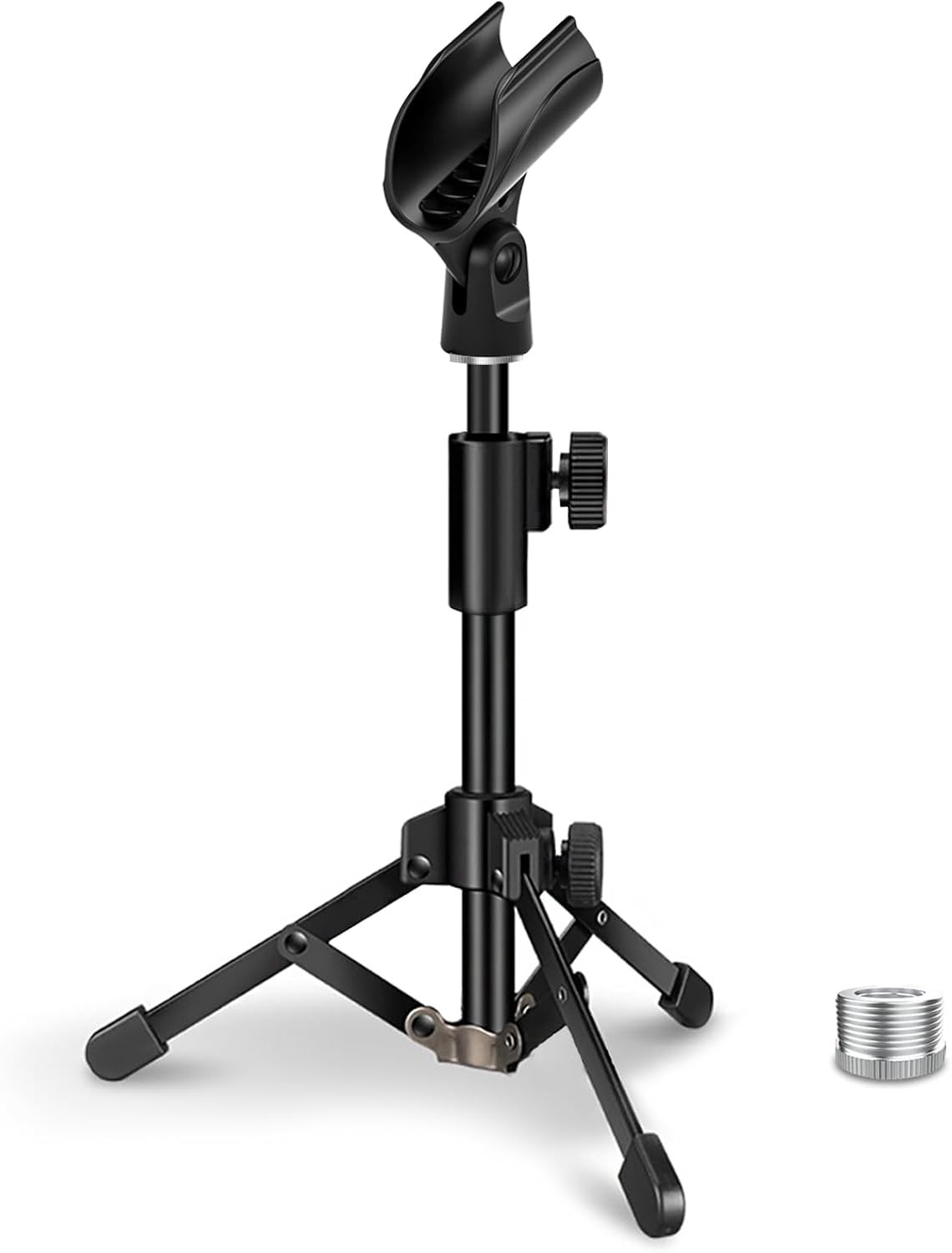 JCWINY Portable Microphone Stand Adjustable Height for Dynamic Microphones
