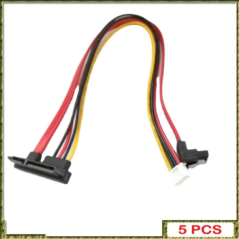 5pcs 22P SATA 7+15P 22pin To SH 2.0 4pin Power Right Angled SATA HDD Hard Disk