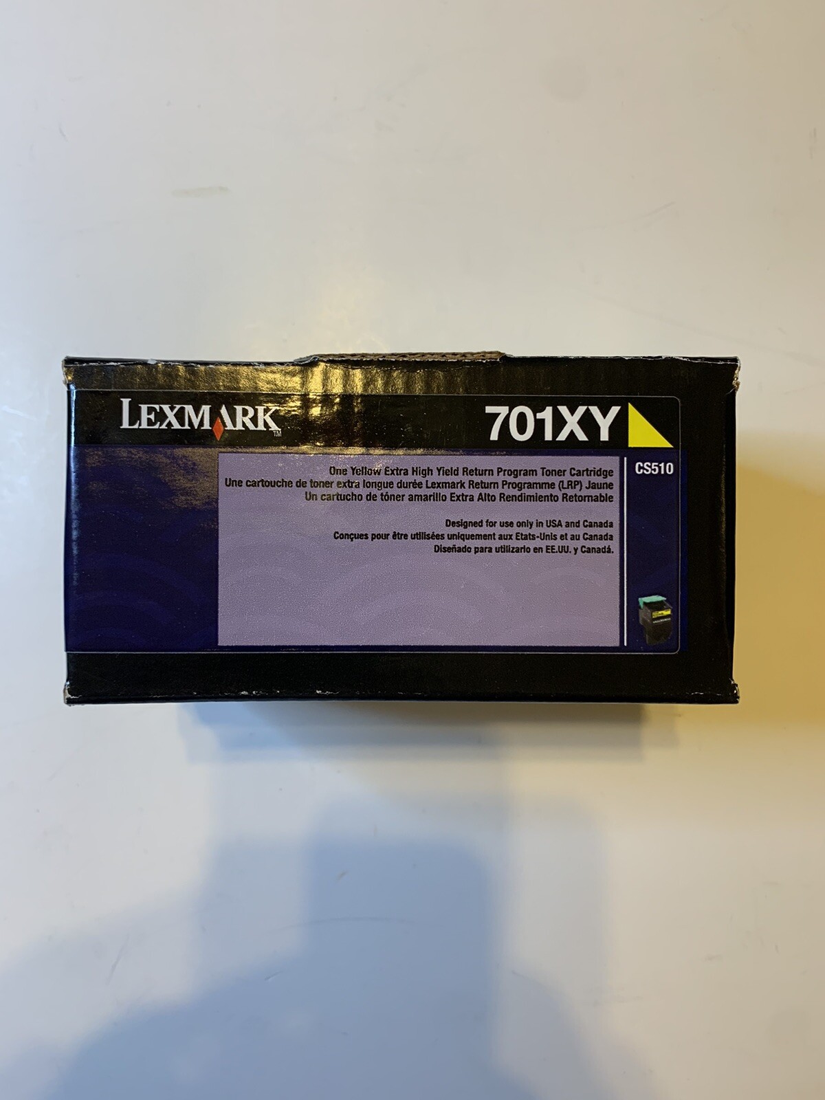 Lexmark 701XY One Yellow Extra High Yield Return Program Toner Catridge~Sealed