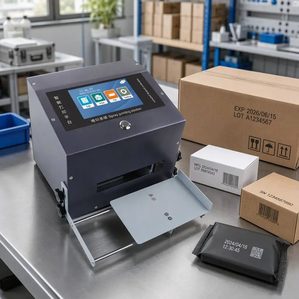 Desktop Inkjet Printer 12.7mm for Hand Sanitizer Bottles