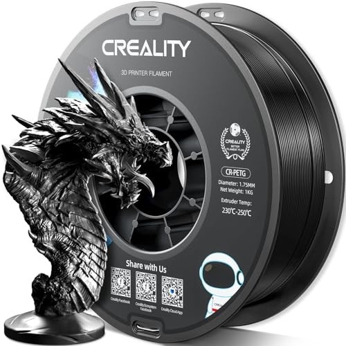 Creality Official PETG 3D Printer Filament 1.75mm +/- 0.02 mm 1KG Spool(2.2lbs)