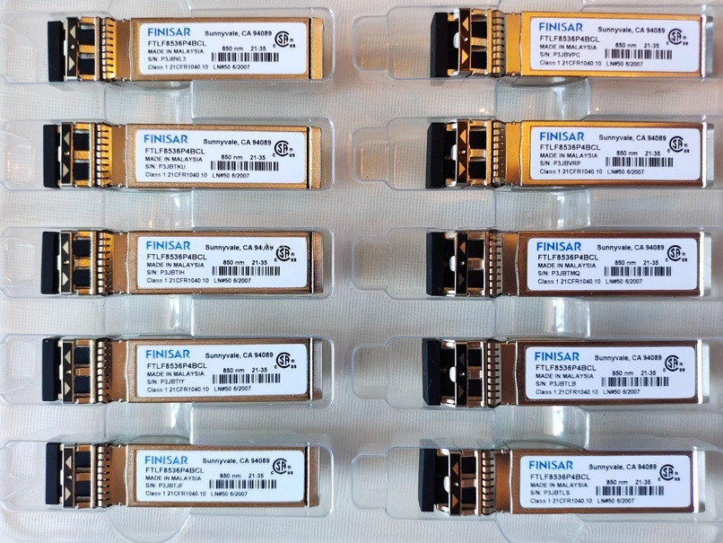 1Pcs Finisar FTLF8536P4BCL 25G 850nm Multimode SFP28 Transceiver Original