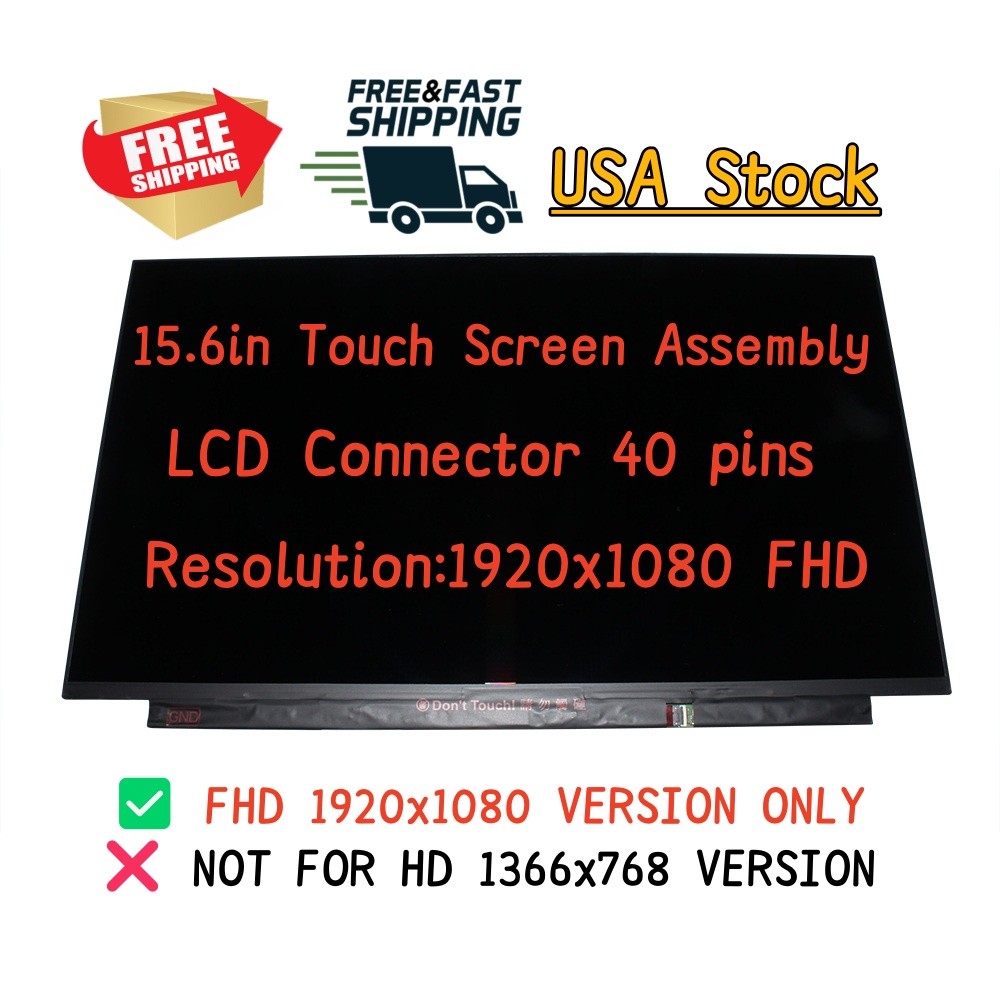 FHD For HP Pavilion 15-CS3076NR 15-CS3077NR 15-CS3078NR 15.6" LCD Touch Screen