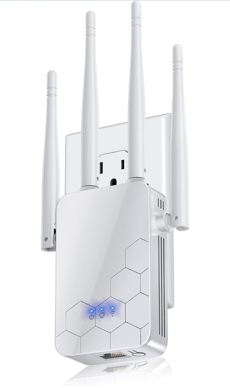 2024 WiFi Extender Signal Booster for Home, Long Range Internet Wireless Repe...
