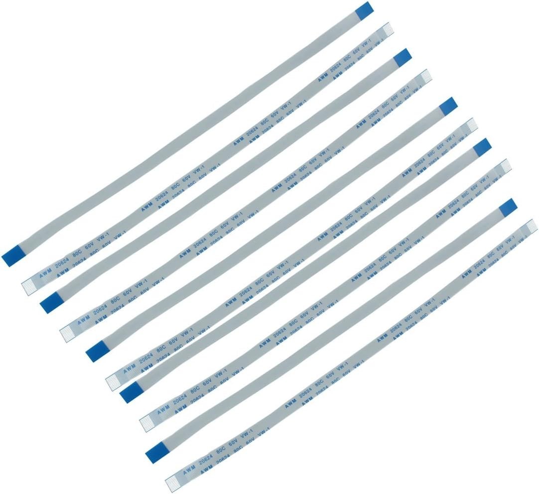 High-Performance 200mm 10-Pin FFC Flat Cable - Reinforced Copper Design - 10Pcs