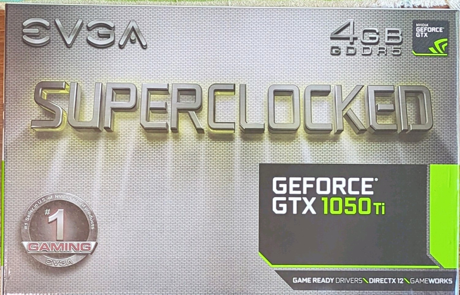 EVGA GeForce GTX 1050 Ti Superclocked 4GB GDDR5 PCIe 3.0 HDMI DP
