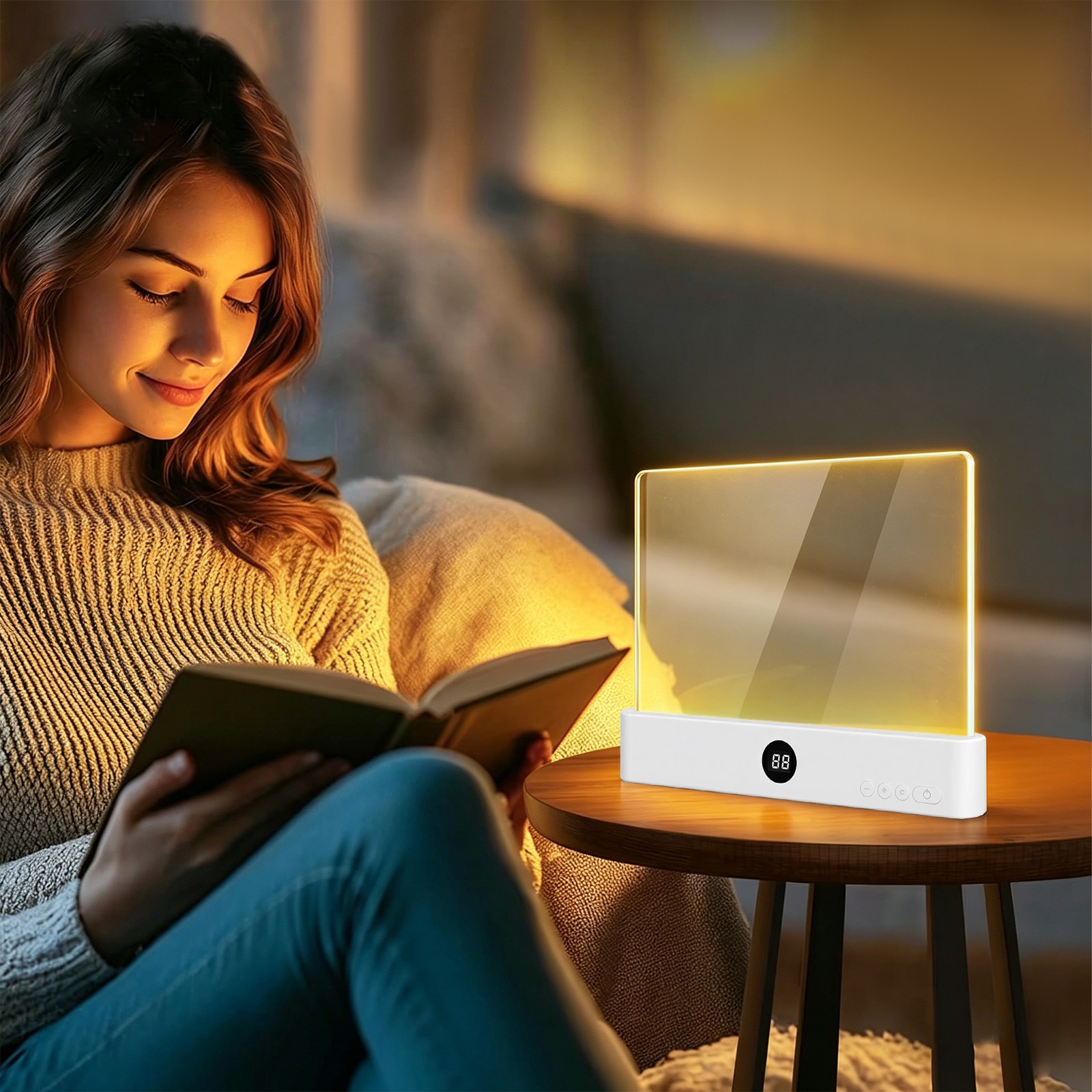 3 Color Book Light For Reading Book Light Rechargeable Reading Book Light ﻿Lamp