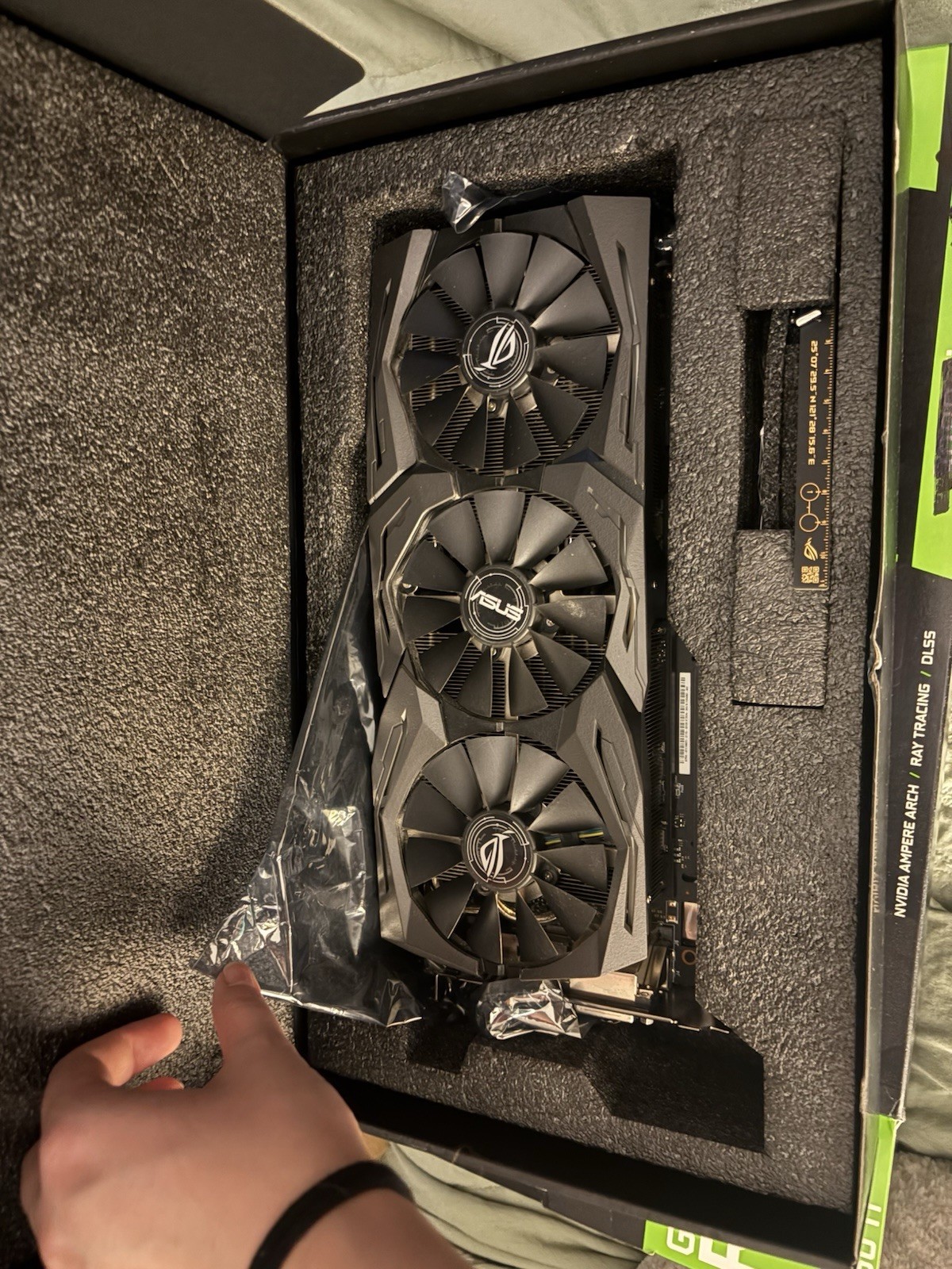 ASUS ROG Strix NVIDIA GeForce RTX Graphics Card Triple Fan Cooling Fan Heatsink