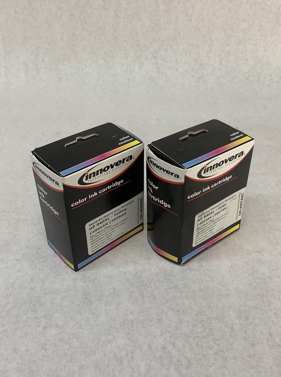 Innovera Color Ink Cartridge 940XL Cyan + Yellow
