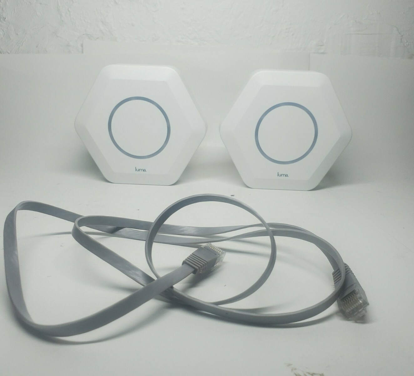 LUMA Intelligent Home Mesh Surround WiFi System White 2 Units no power cord