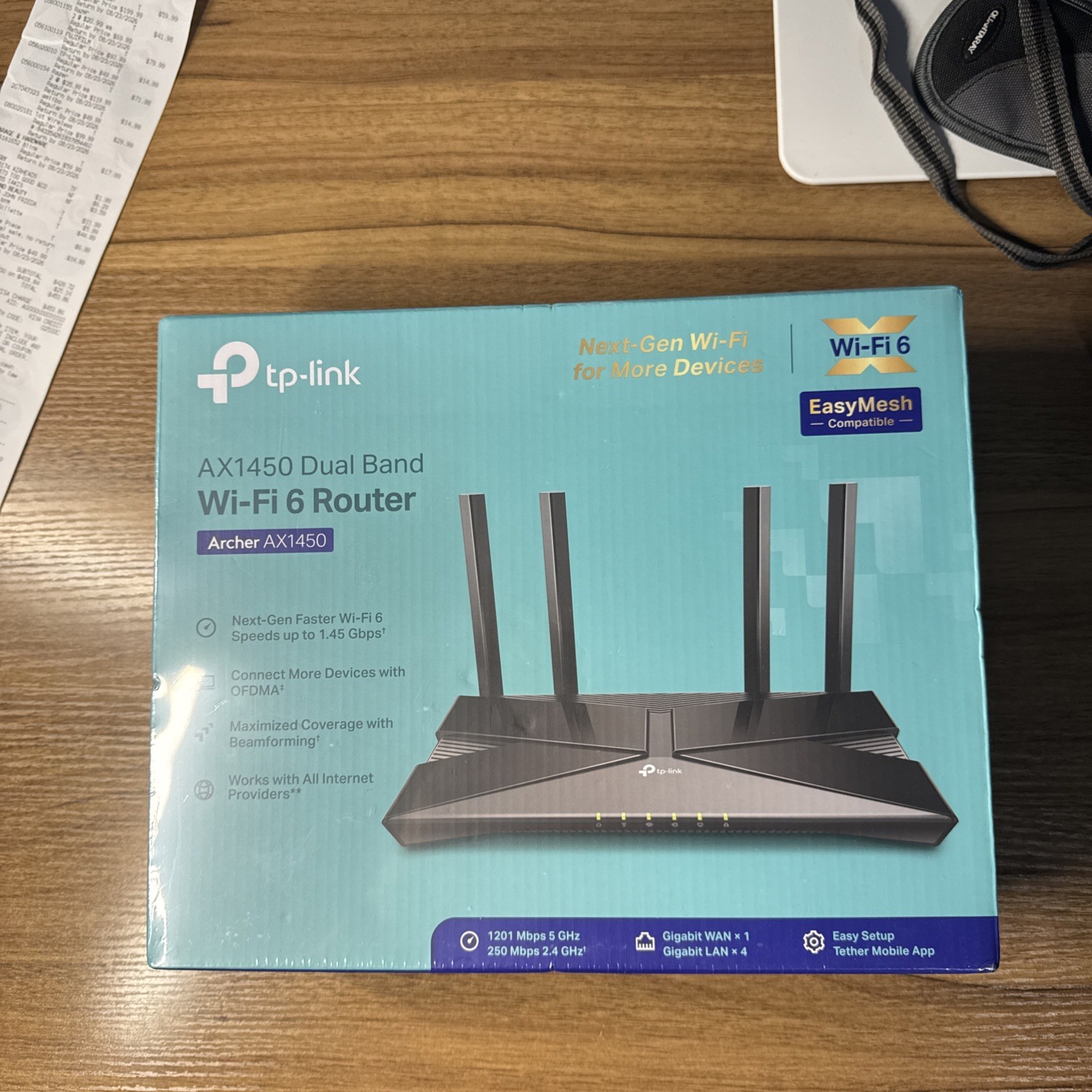 TP-Link Archer AX1450 WiFi 6 Dual-Band Wireless Router | up to 1.45 Gbps Speeds