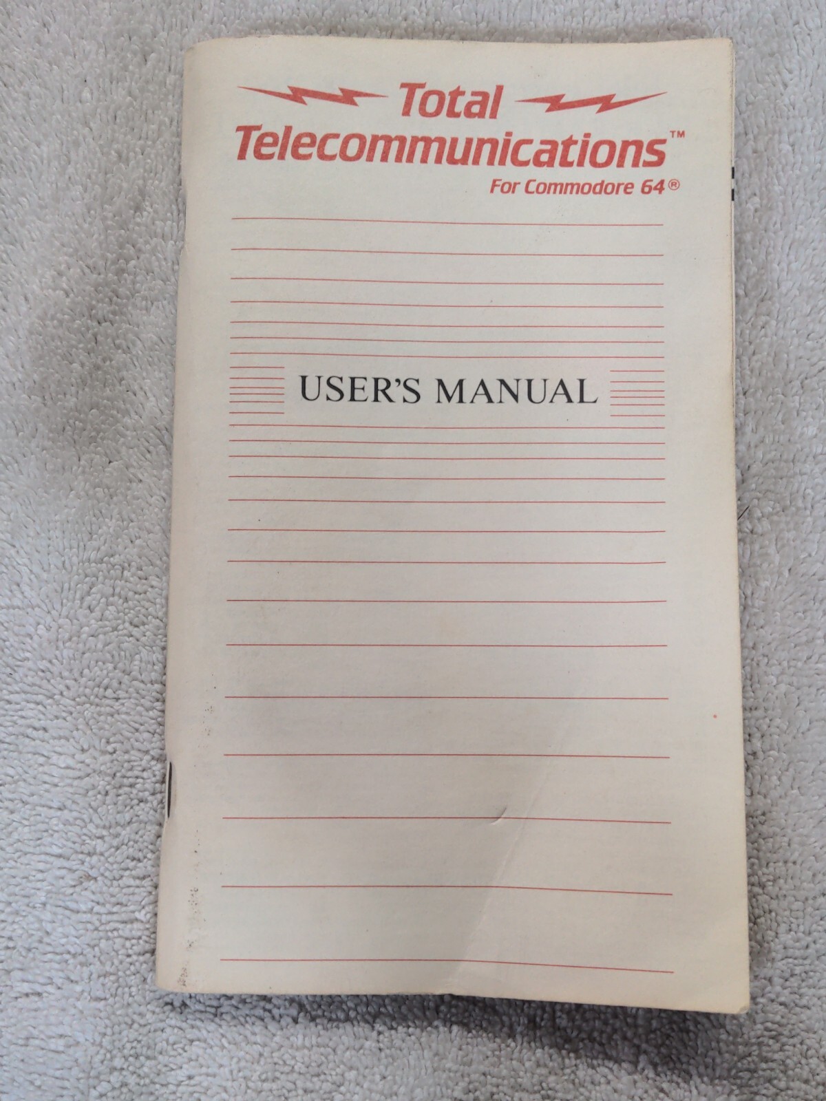 Total Communications User Manual for Commodore 64 TeleLearning