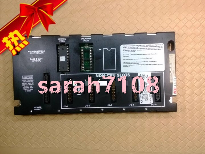 1PC USED BASE 5-SLOT WITH CPU Fast Shipping By FedEx or DHL 