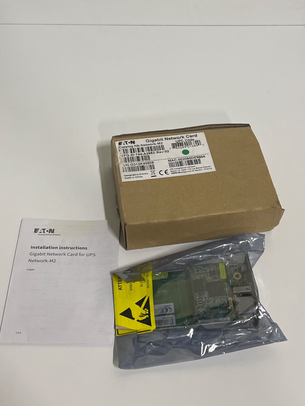 NEW Eaton Network-M2 Remote Management Adapter Gigabit Ethernet Card 
