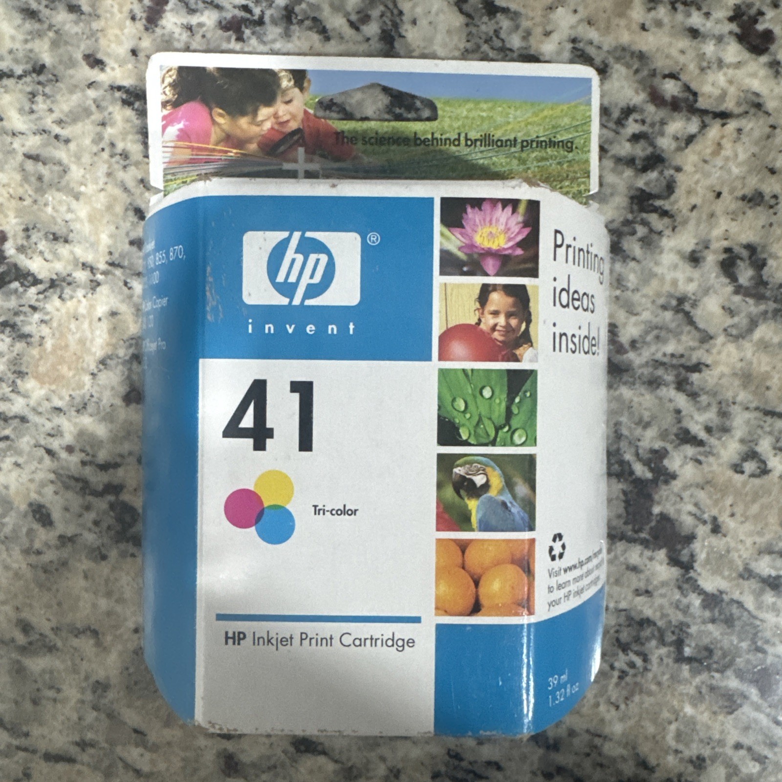 HP 41 Tri Color Inkjet Print Cartridge Genuine Sealed Install Before 11/2006