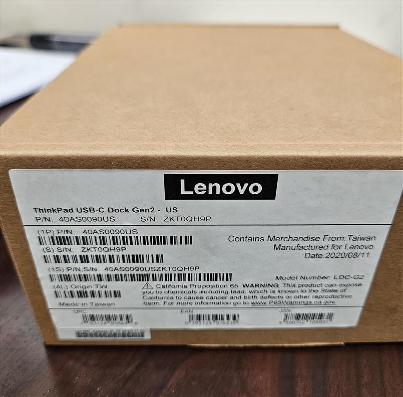 Lenovo ThinkPad Universal USB-C Dock Gen2 40AS0090US NEW Sealed