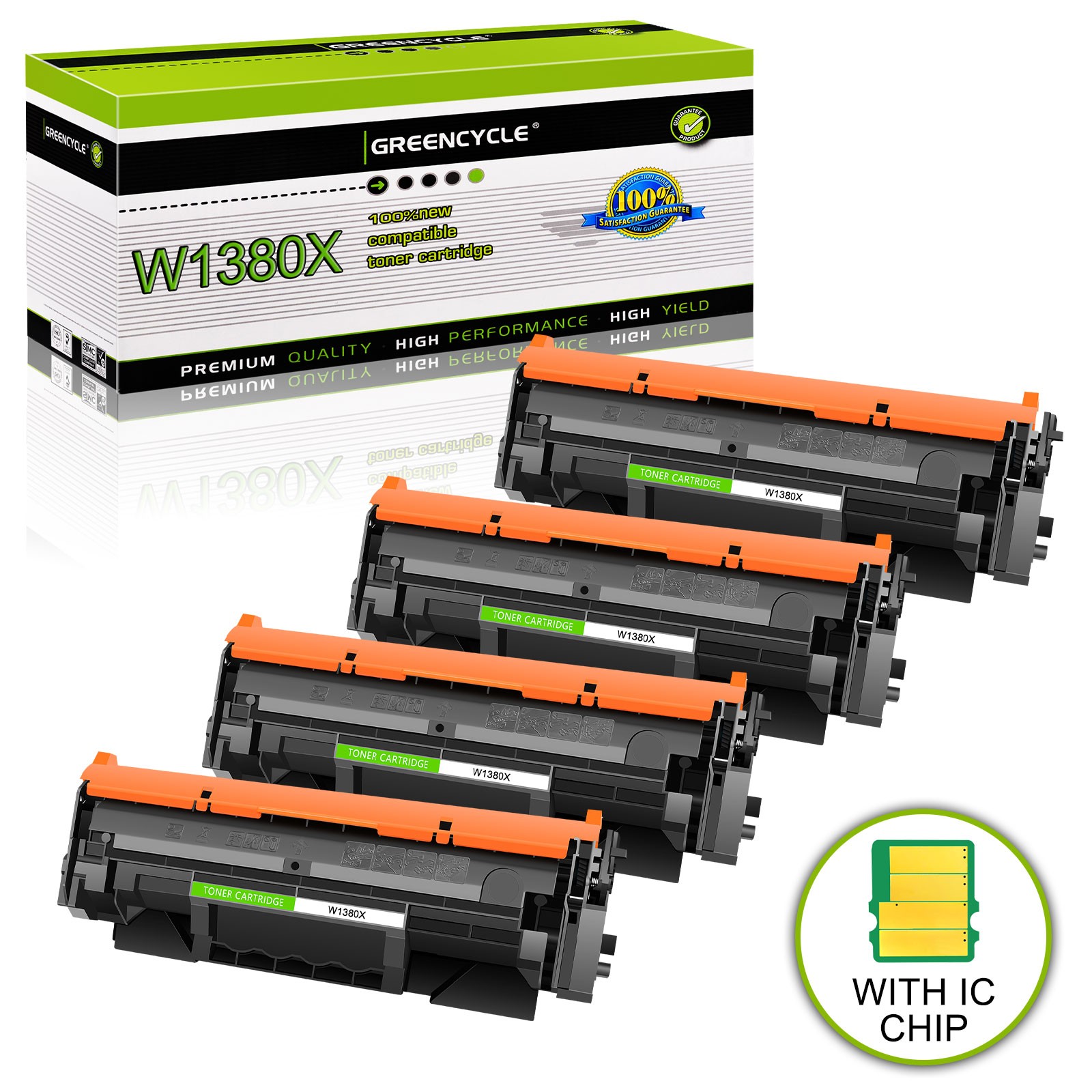 GREENCYCLE W1380X toner Cartridge Fit for HP LaserJet Pro 3001fdw MFP 3010fdw