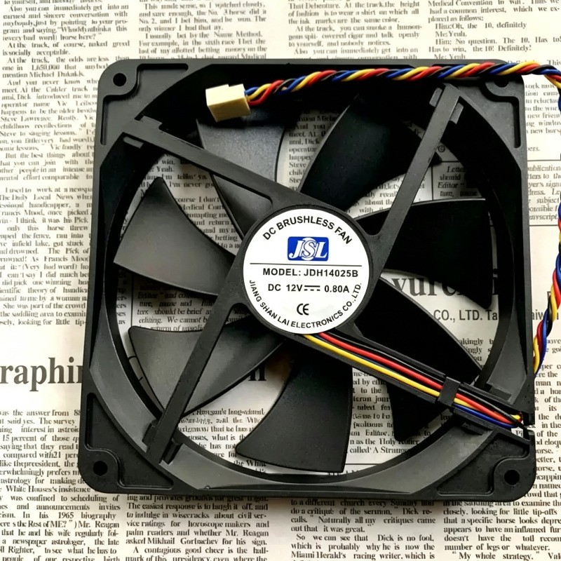 JSL Js Lai JDH14025B 12V 14025 0.80a Max Airflow Rate Chassis Cooling Fan 14CM