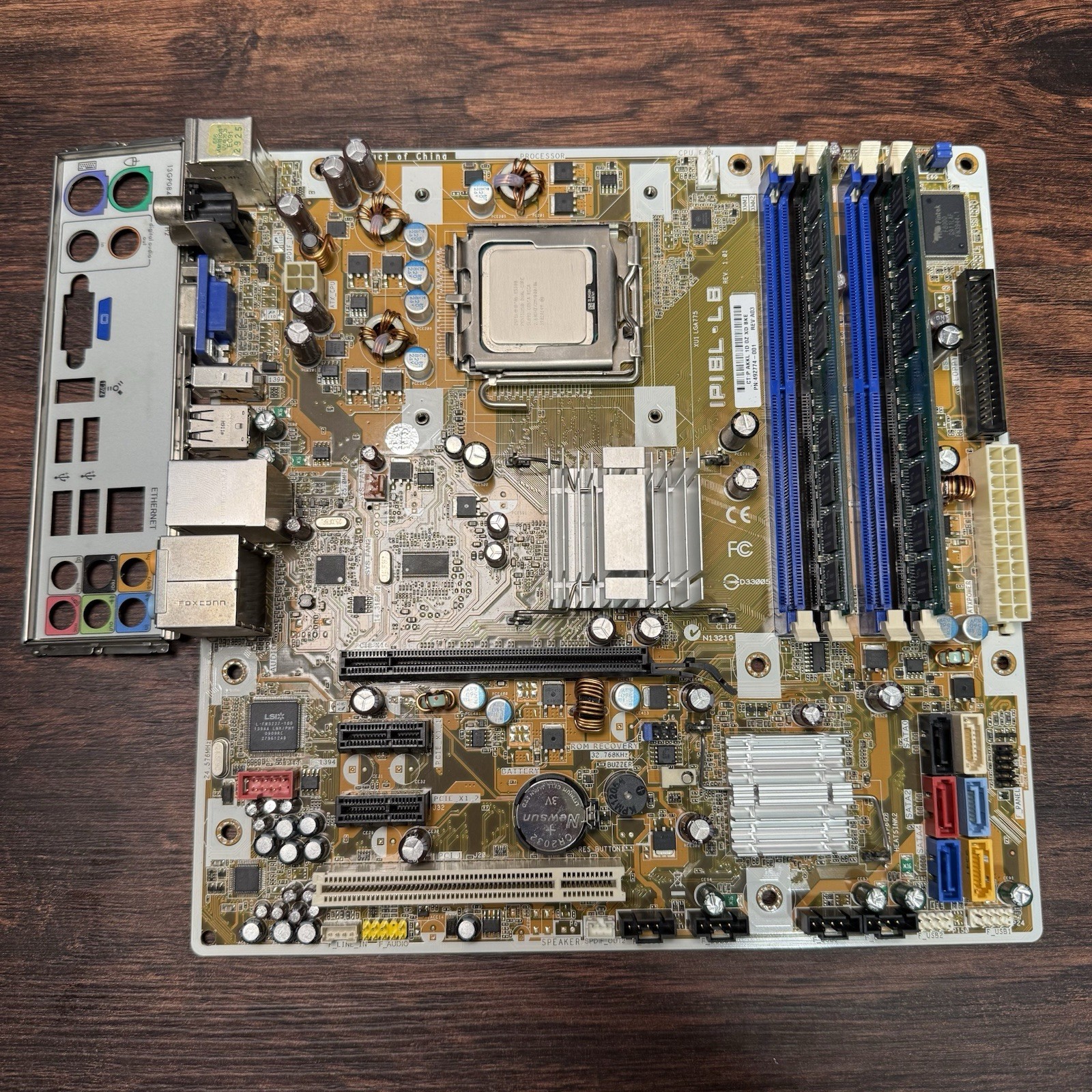 HP ASUS LGA775 Desktop Motherboard IPIBL-LB + E5300 CPU + 2GB Memory Tested