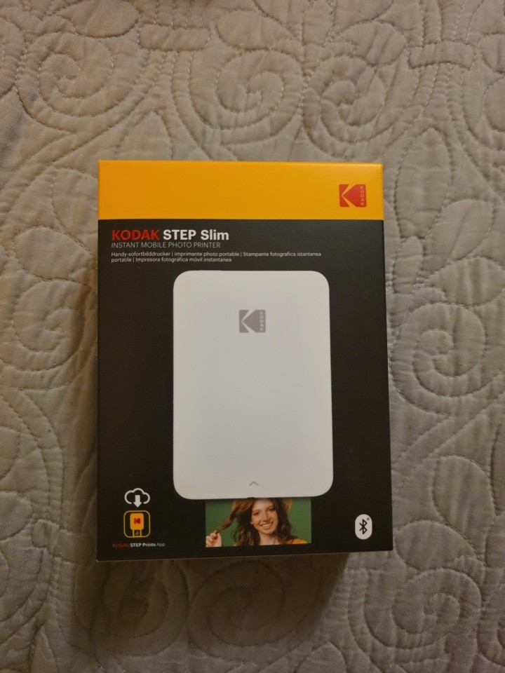 Kodak Step Slim Instant Mobile Photo Printer White Zink Bluetooth 