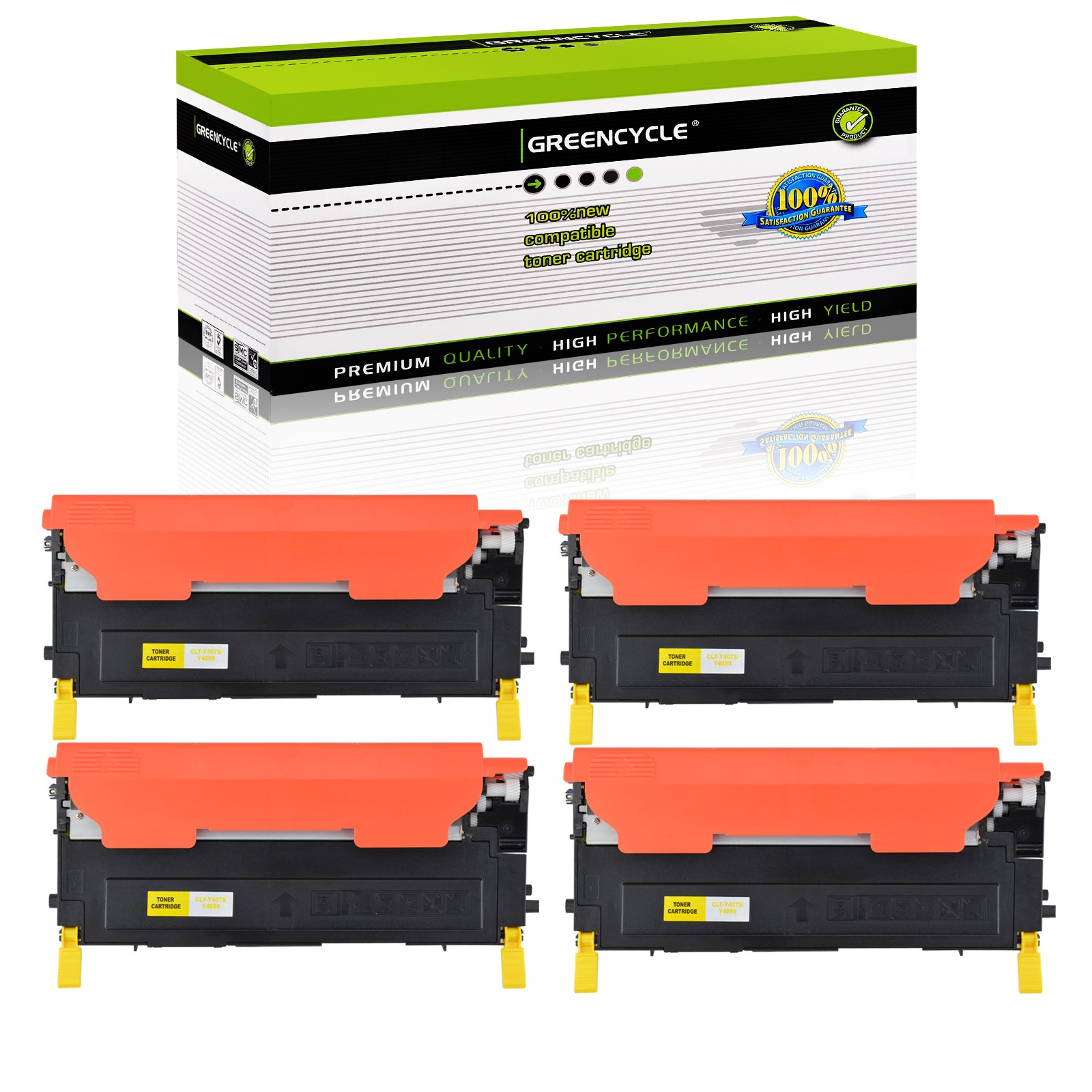 4PK Yellow CLT-409S TONER Fit For Samsung Color CLP-315W CLX-3175FW CLP-310 310n