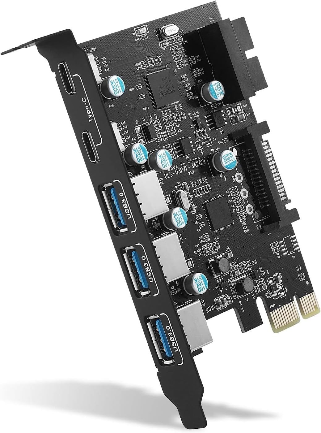 Versatile PCIe USB Expansion Card - 6 Ports with 5Gbps Speed for Efficient Use