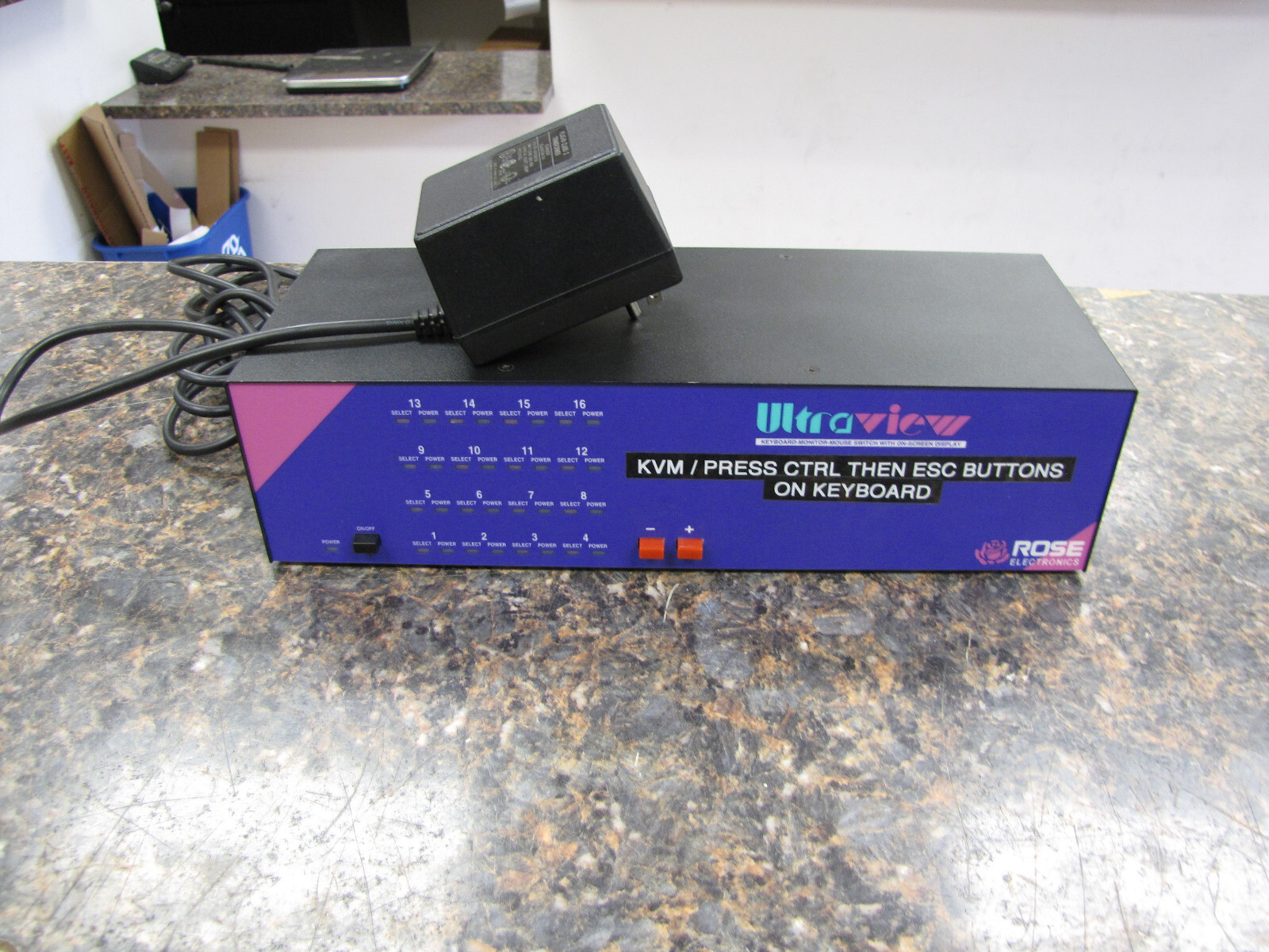 Rose Electronics Rose UltraView (UPH-16U) 16-Ports KVM switch On Screen Display