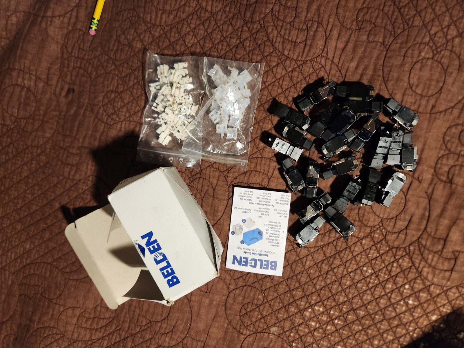 Belden Rev Connect RVAFPUBK-S1 10GX UTP RJ45 PLUG Box of 24 Brand New