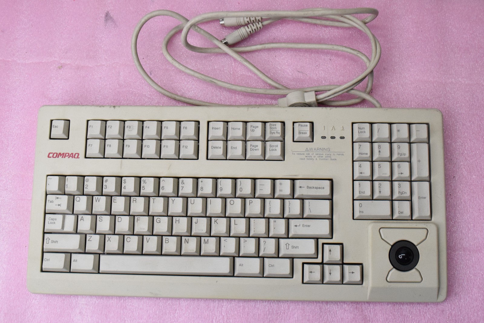 Compaq MX 11800 Cherry PS/2 Keyboard Trackball Combo - TESTED
