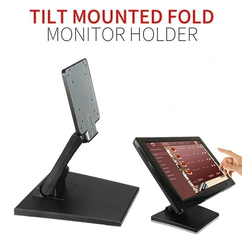 VESA Monitor Holder Adjustable Foldable Tilt Mounted Touch Screen Display Stand