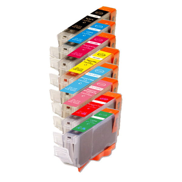 8 PK Combo Black & Color Ink Set for CLI-8 Pixma Pro9000 Mark II