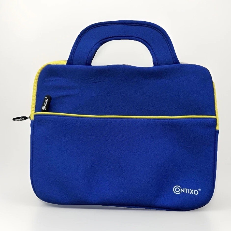 Contixo Blue Neoprene Tablet Sleeve Case with Handle Kids Tablet Pouch 8.5 x 11