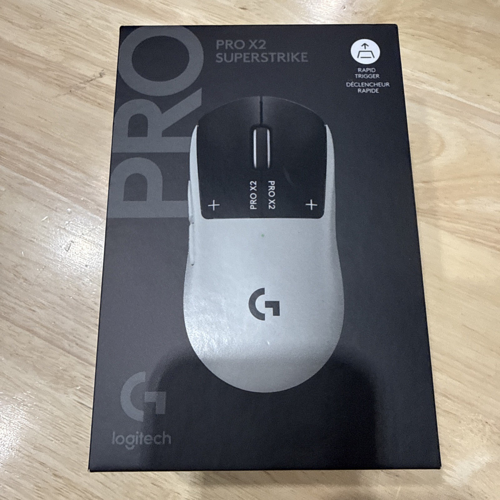 New Logitech Pro X2 Superstrike Lightspeed Wireless Gaming Mouse
