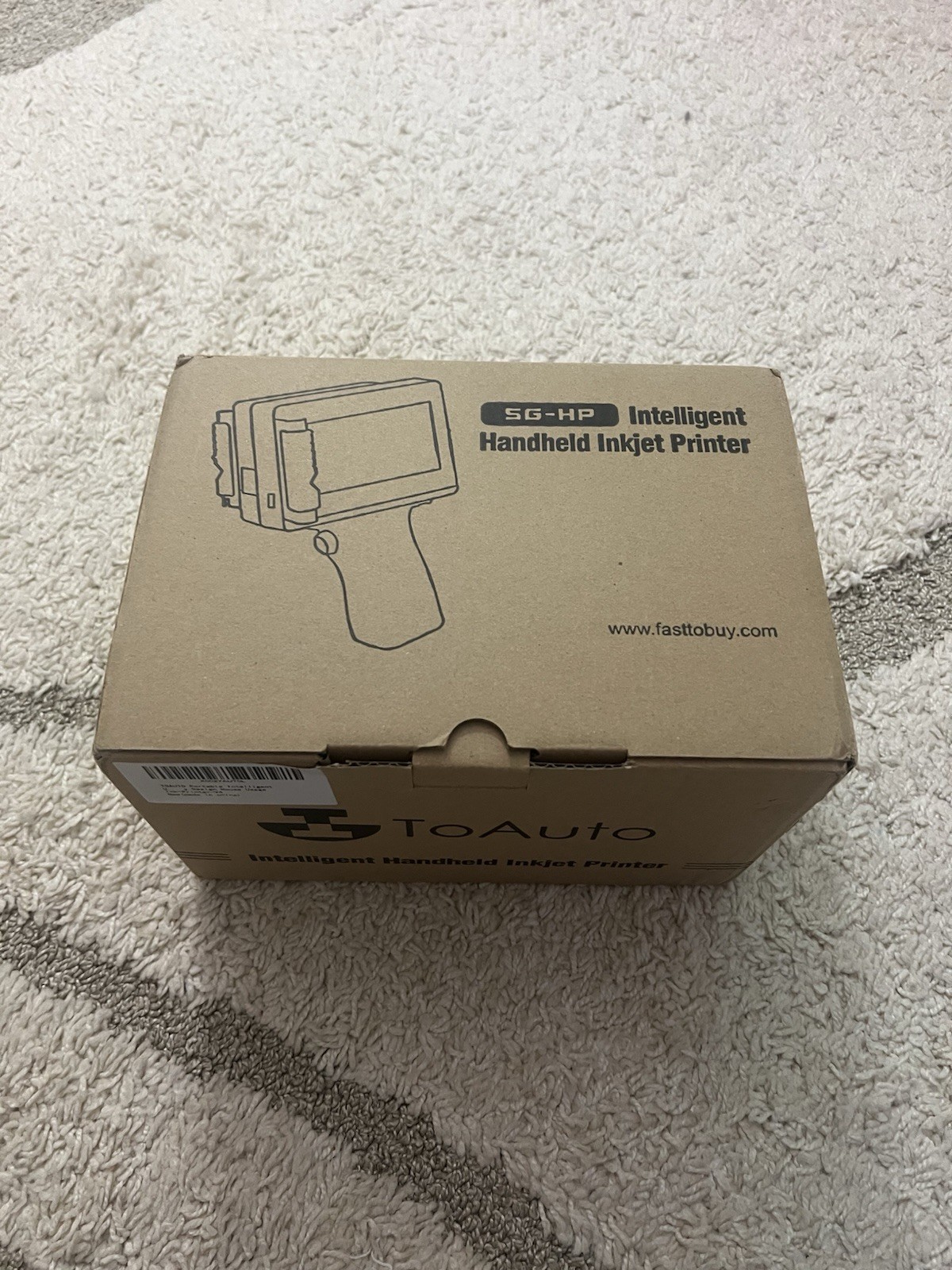 ToAuto Handheld Inkjet Printer Date QR Code Barcode Printing Logo Label Machine
