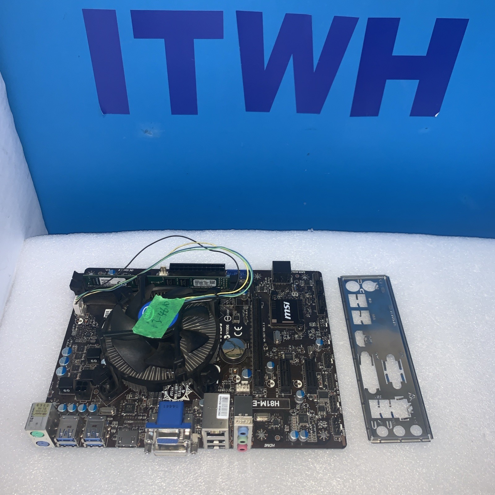 MSI H81M-E34 Mini-ATX LGA 1150 DDR3 HDMI VGA DVI Motherboard / i3-4610  + 8GB Ra