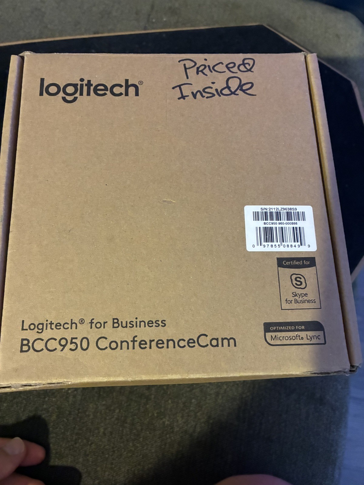Logitech Conference Cam BCC950 Video Webcam, HD 1080p Camera w/remote Tested