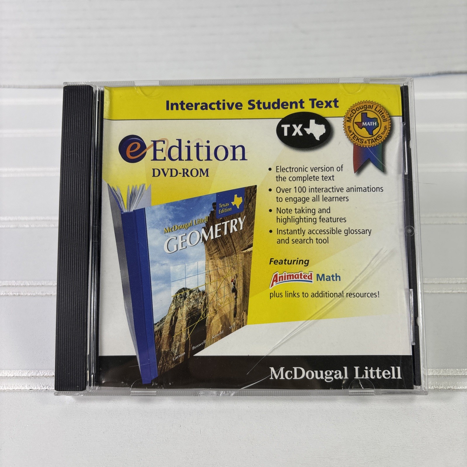 McDougal Littell-Geometry-eEdition DVD-ROM Interactive Student Text Texas