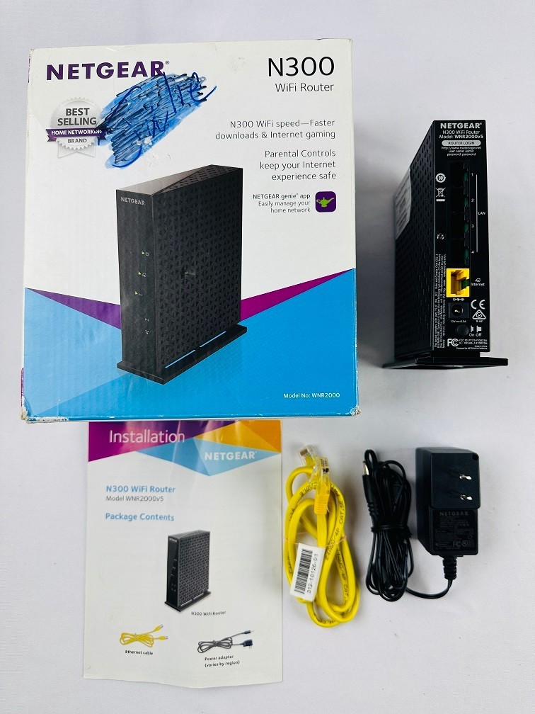 Netgear WNR2000v5 N300 WiFi Router