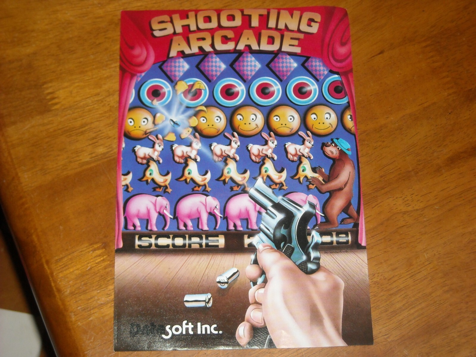 Vintage Datasoft Data Soft Inc. Shooting Arcade 1982 No Software.