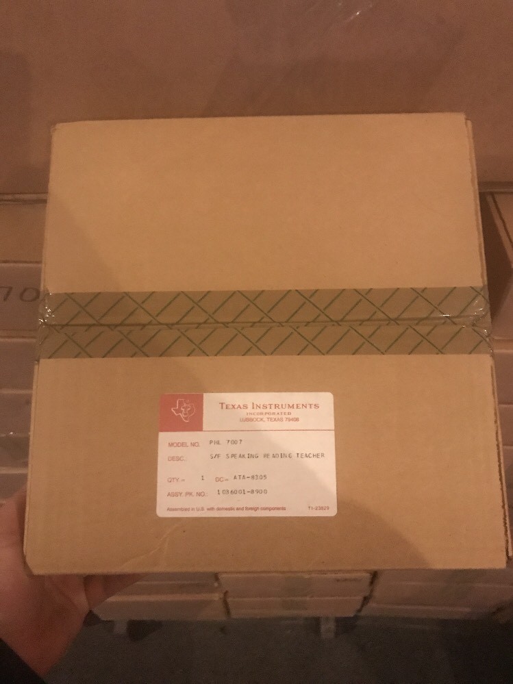 NEW NOS TI-99/4A  S/F Speaking Reading Teacher SEALED IN ORIGINAL BOX PHL 7007