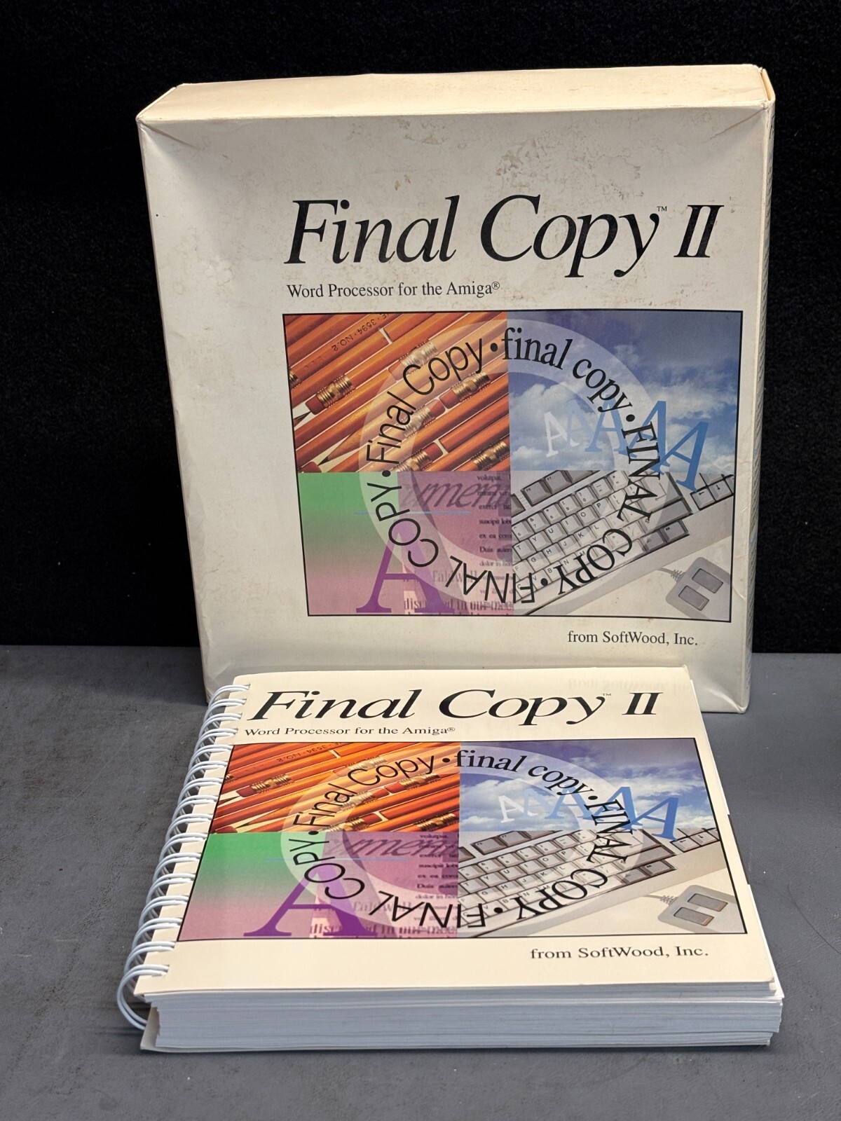 Final Copy II Word Processor 1992 Softwood Amiga - BIG BOX & MANUAL ONLY