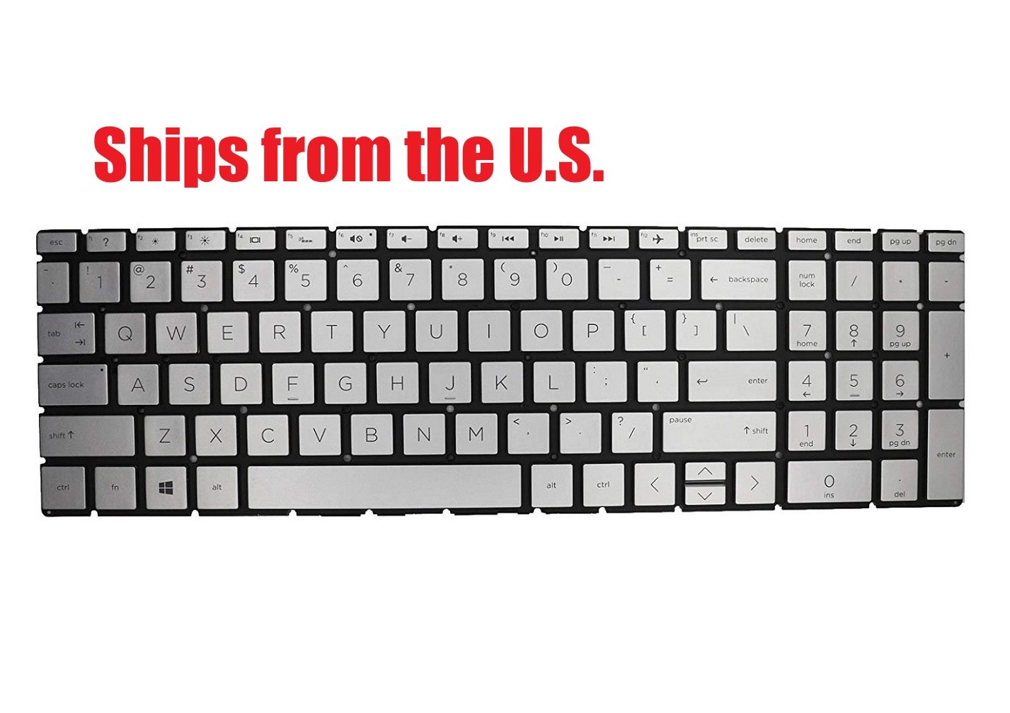For HP Envy 17m-ce 17m-ce0000 US Silver Keyboard New Original Backlit
