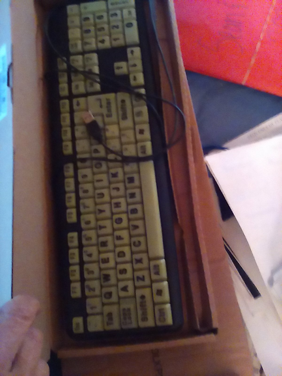 All Star EZ Eyes EE011106 Wired Keyboard